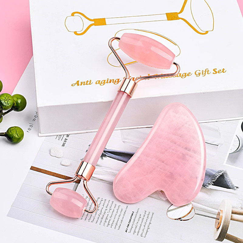 Luxury Skincare Gifts - Luxury Natural Jade Roller and Gua