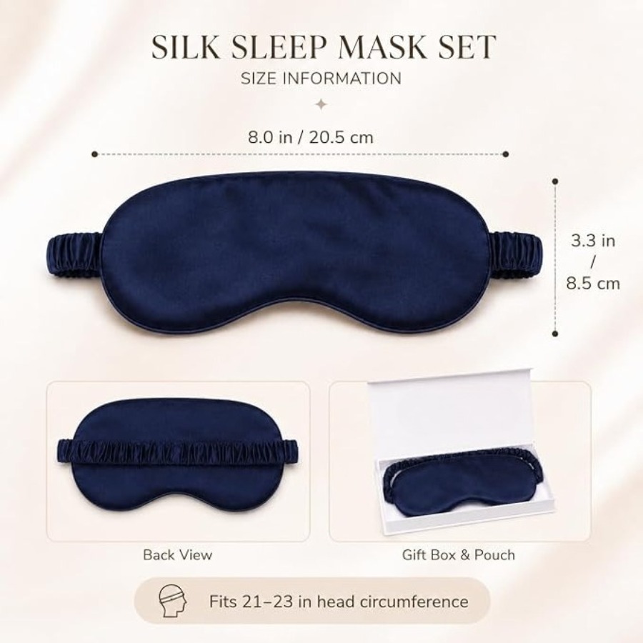 Silk Sleep Mask Light Blocking – Luxury Skincare Gifts For Women Bewertung und Preis