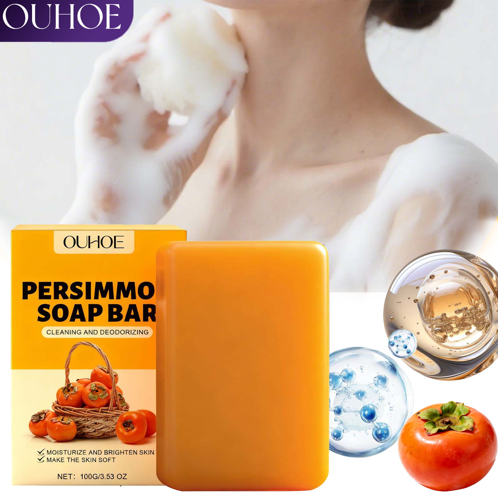 Persimmon Scented Body Soap Ba – Luxury Skincare Gifts Bewertung und Preis